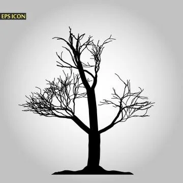 Tree icon. Forest symbol. Flat web sign on white background. Vector eps10 Stock Illustration