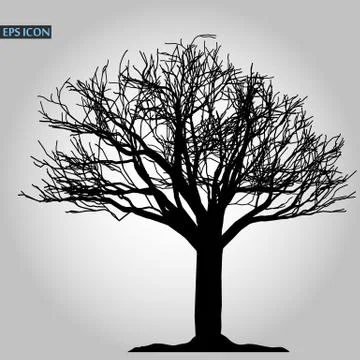 Tree icon. Forest symbol. Flat web sign on white background. Vector eps10 Stock Illustration