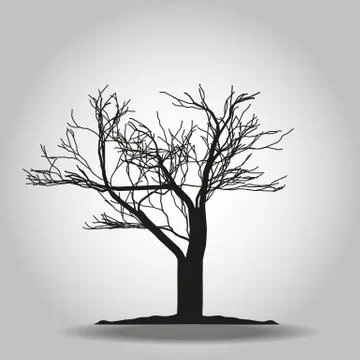 Tree icon. Forest symbol. Flat web sign on white background. Vector eps 10 Stock Illustration