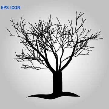 Tree icon. Forest symbol. Flat web sign on white background. Vector eps10 스톡 일러스트