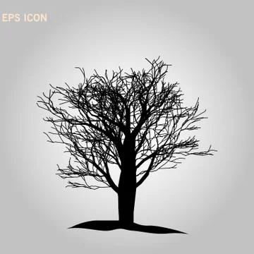 Tree icon. Forest symbol. Flat web sign on white background. Vector eps10 Stock-Illustration