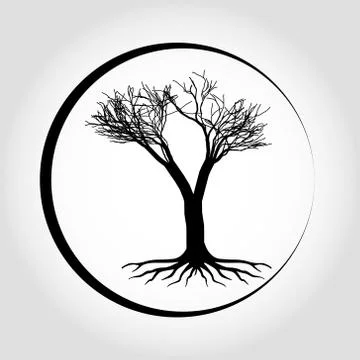 Tree icon. Forest symbol. Flat web sign on white background. Vector eps10 Stock Illustration