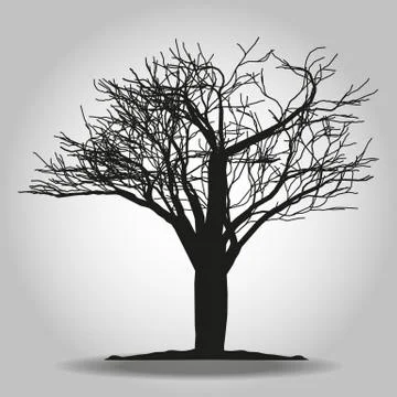 Tree icon. Forest symbol. Flat web sign on white background. Vector eps 10 Stock Illustration