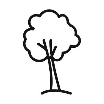 Tree Icon for Forestry Management and Environmental Awareness Campaigns Illustrazione stock