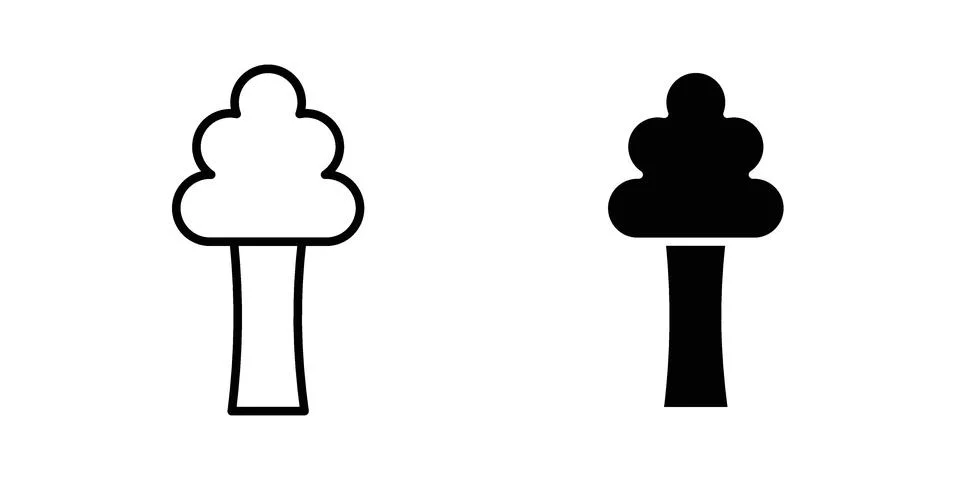 Tree icon graphic element. web icon set Stockillustratie