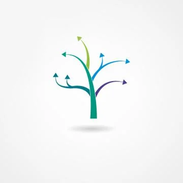Tree icon Illustrazione stock
