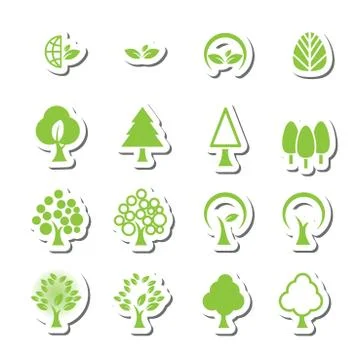 Tree icon Illustrazione stock