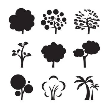 Tree icon Stock Illustration