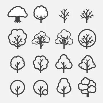 Tree icon Stock Illustration