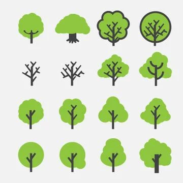 Tree icon Illustrazione stock