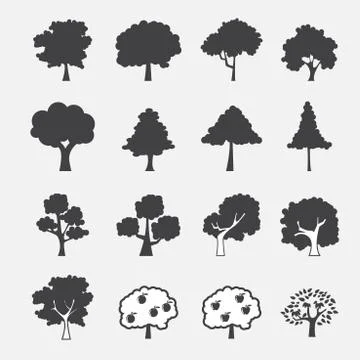 Tree icon Stock Illustration