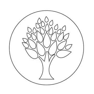 Tree icon Stock Illustration