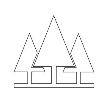 Tree icon Illustrazione stock