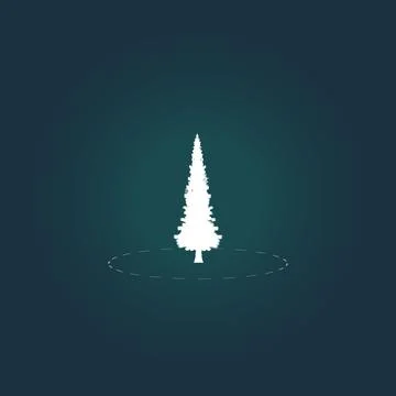 Tree icon. isolated vector white icon. 스톡 일러스트