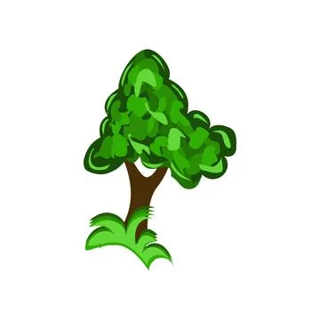 Tree icon isolated on white background for your web Stock Illustration