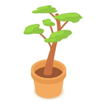 Tree icon, isometric 3d style イラスト素材