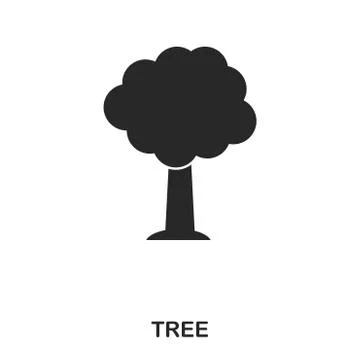 Tree icon. Line style icon design. UI. Illustration of tree icon. Pictogram Stock Illustration