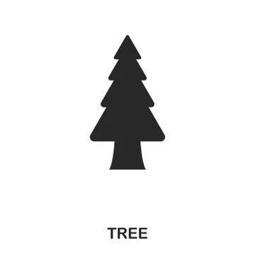 Tree icon. Line style icon design. UI. Illustration of tree icon. Pictogram Stock-Illustration