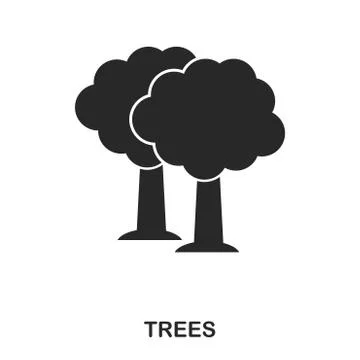 Tree icon. Line style icon design. UI. Illustration of tree icon. Pictogram Stock-Illustration