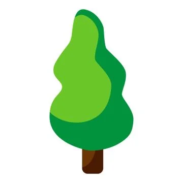 Tree icon logo design. Pine silhouette Icon. Flat vector illustration isolate 스톡 일러스트