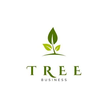 Tree Icon Logo Design Template Stock Illustration