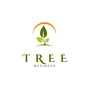 Tree Icon Logo Design Template Stock Illustration