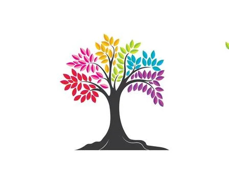 Tree icon logo template vector Tree icon logo template vector illustration... Stock Photos