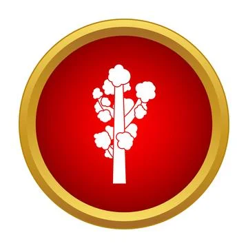 Tree icon representing nature and forest simple design Stock Illustration