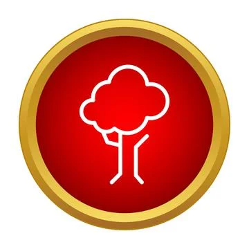 Tree icon representing nature and ecology concept 스톡 일러스트