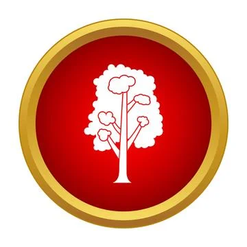 Tree icon representing nature environment and ecology concept Stockillustratie