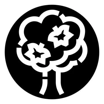 Tree icon representing nature, growth, and ecology concepts Stock Illustration