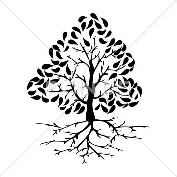 Tree icon silhouette Stock Illustration