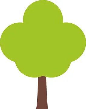 Tree icon, simple silhouettes. Flat trees set, pines, spruces, conifers Stock Illustration