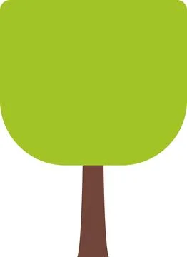 Tree icon, simple silhouettes. Flat trees set, pines, spruces, conifers Stock Illustration