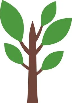 Tree icon, simple silhouettes. Flat trees set, pines, spruces, conifers Stock Illustration