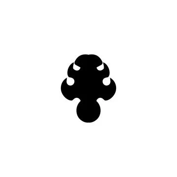 Tree icon. Simple style Global Warming poster background symbol. Tree brand.. Stock Illustration