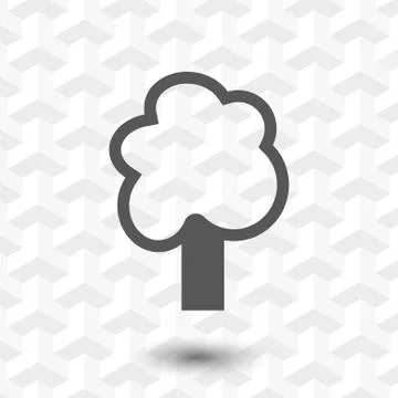 Tree icon stock vector illustration flat design Stockillustratie