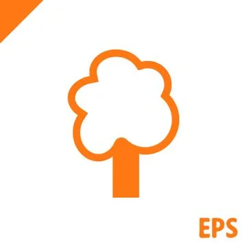 Tree icon stock vector illustration flat design 스톡 일러스트