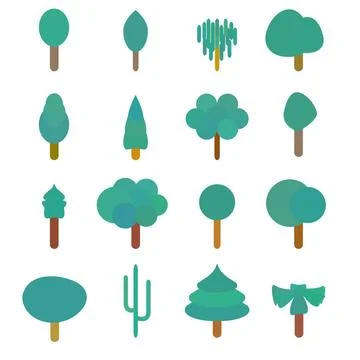 Tree icon Tree icon set, vector illustration. Copyright: xZoonar.com/Anast... Stock Photos