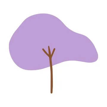 Tree icon vector abstract shape for nature, ecology and environment Stock Illustration