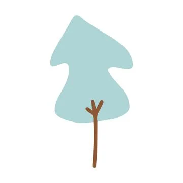 Tree icon vector abstract shape for nature, ecology and environment 스톡 일러스트