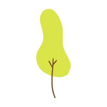 Tree icon vector abstract shape for nature, ecology and environment 스톡 일러스트