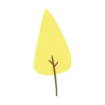 Tree icon vector abstract shape for nature, ecology and environment Illustrazione stock