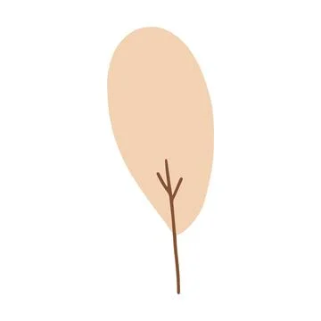 Tree icon vector abstract shape for nature, ecology and environment Stock Illustration