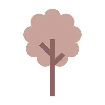 Tree icon vector cloud geometric symbol for nature, ecology and environment  스톡 일러스트
