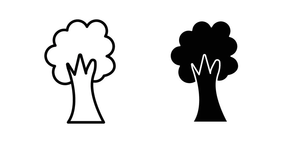 Tree icon vector design illustrations Stock Illustration