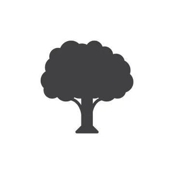 Tree icon vector, filled flat sign, solid pictogram Stock Illustration