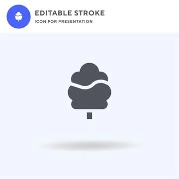 Tree icon vector, filled flat sign, solid pictogram isolated on white, logo i イラスト素材