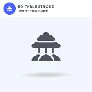 Tree icon vector, filled flat sign, solid pictogram isolated on white, logo Stock Illustration