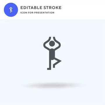 Tree icon vector, filled flat sign, solid pictogram isolated on white, logo i 库存插图